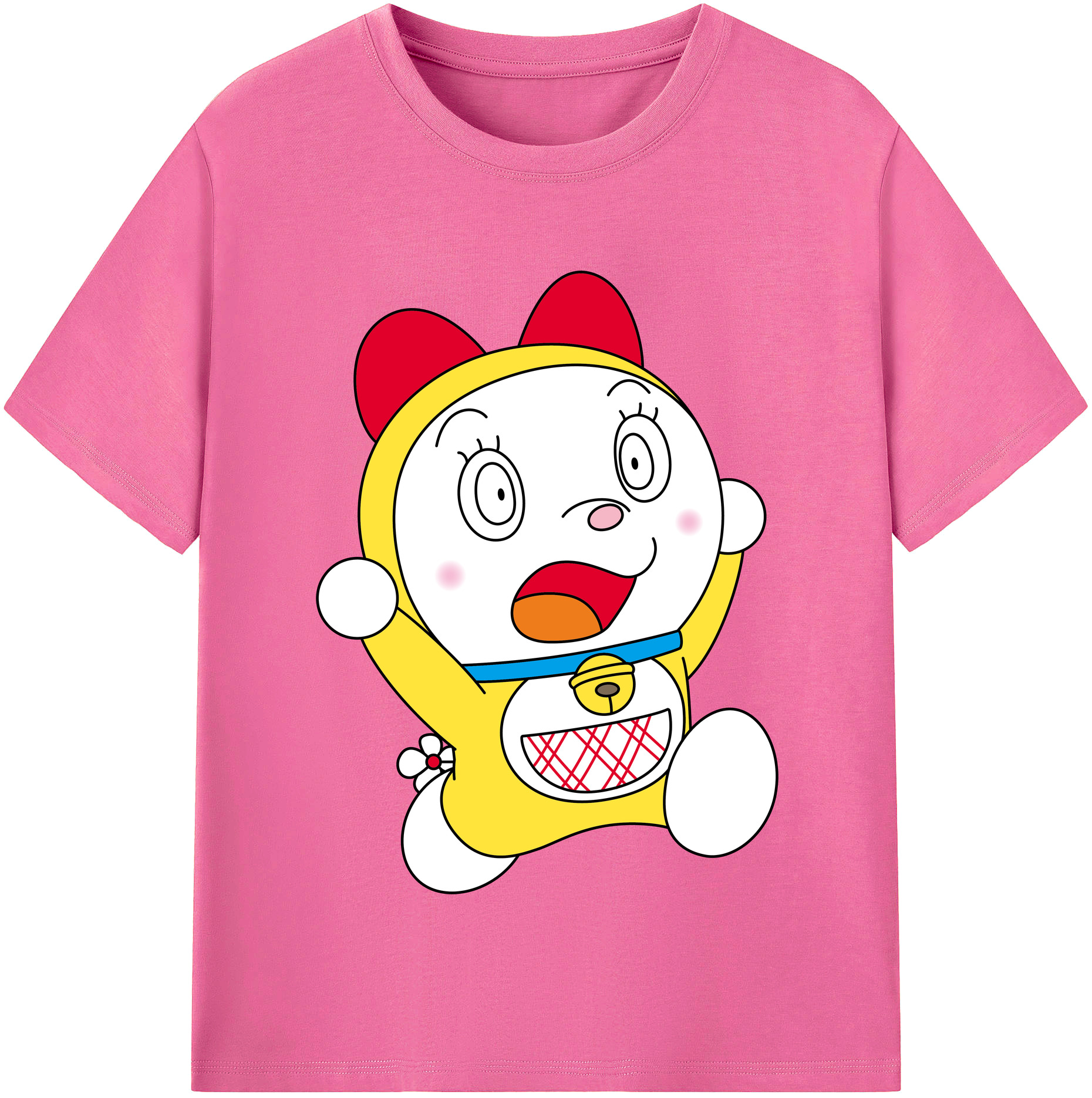 （画像用） ドラえもん ドラミ Doraemon Dorami レディースカジュアルプリントTシャツ（綿100％）